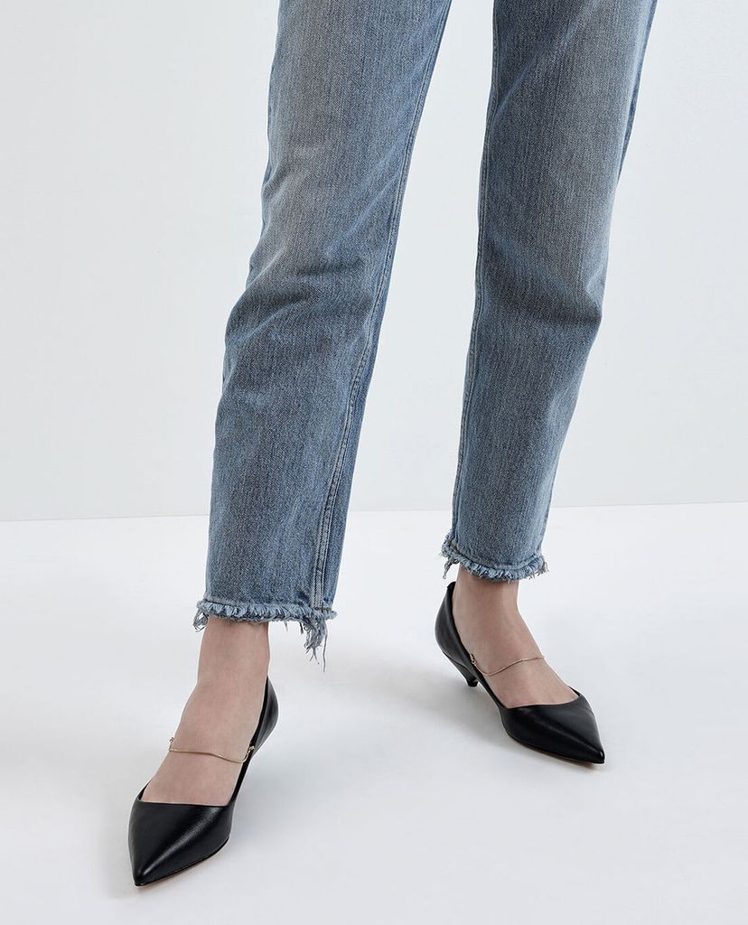 CHARLES & KEITH - Giày cao gót Thin Metal Chain Strap