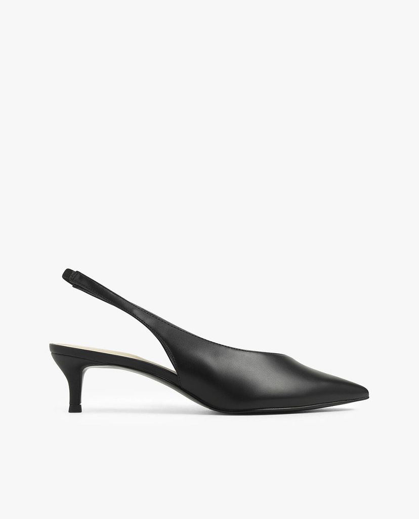 CHARLES & KEITH - Giày cao gót mũi nhọn Slingback Kitten