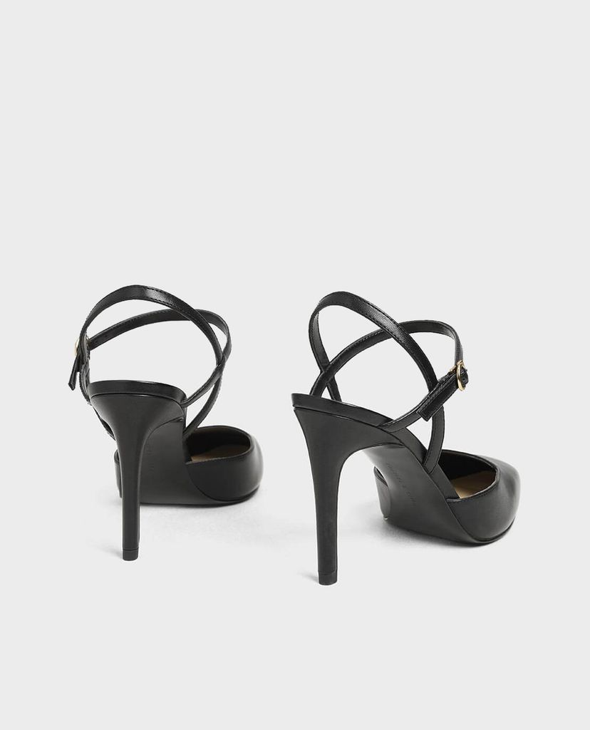 CHARLES & KEITH - Giày cao gót Ankle Strap Covered Heels