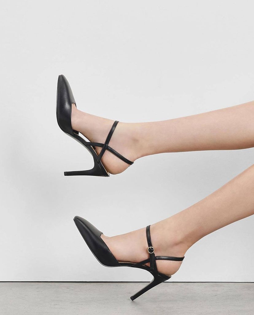CHARLES & KEITH - Giày cao gót Ankle Strap Covered Heels