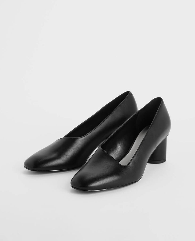 CHARLES & KEITH - Giày cao gót Asymmetric Cut Cylindrical