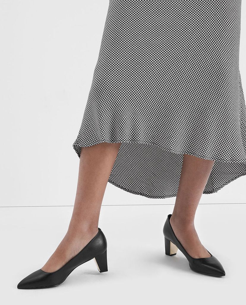 CHARLES & KEITH - Giày cao gót Textured Chunky Heel Pumps