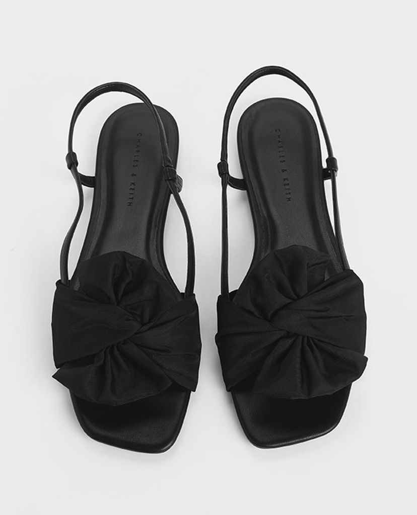 CHARLES & KEITH - Giày sandal nữ thắt nơ Grosgrain Bow