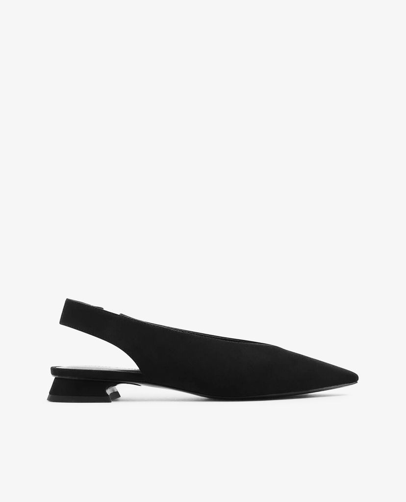 CHARLES & KEITH - Giày cao gót mũi nhọn đế vuông Textured Mini Square