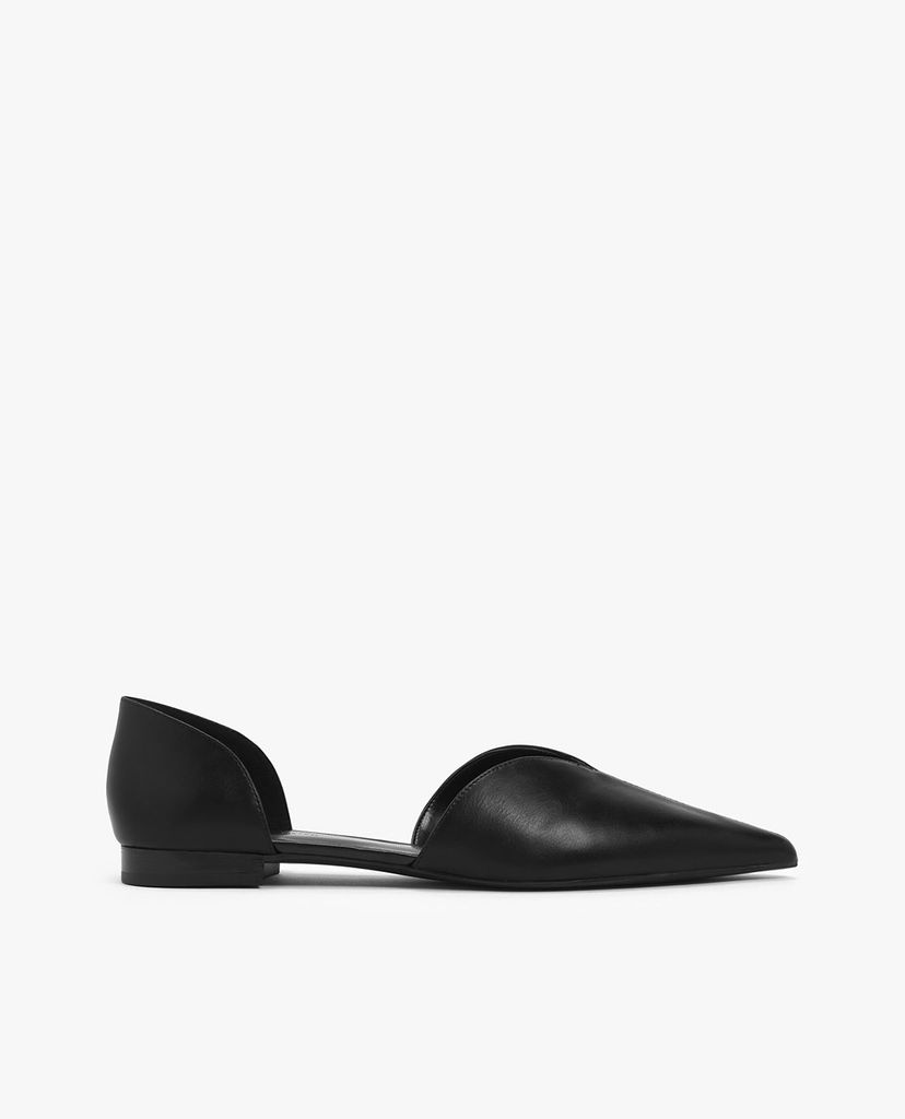 CHARLES & KEITH - Giày đế bệt nữ mũi nhọn Sweetheart Cut D Orsay