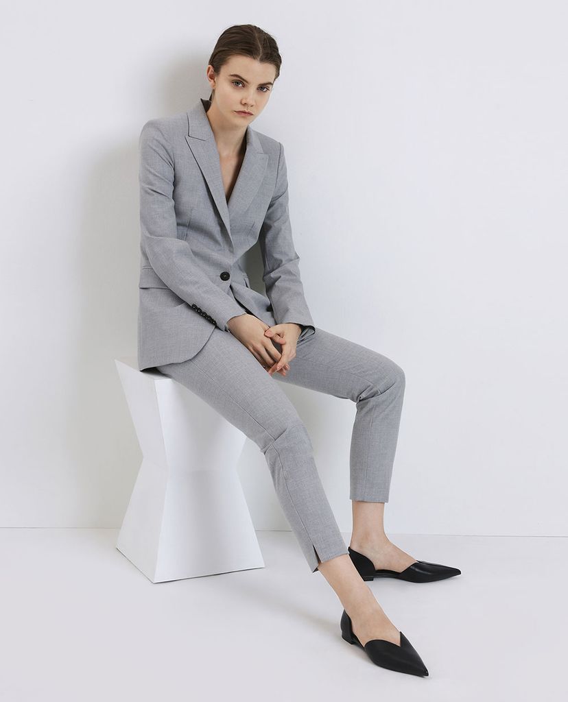 CHARLES & KEITH - Giày đế bệt nữ mũi nhọn Sweetheart Cut D Orsay