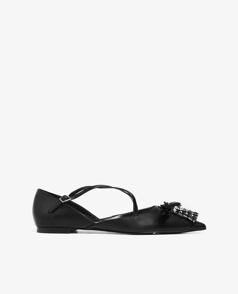 CHARLES & KEITH - Giày đế bệt Tassel Criss Cross Ballerina