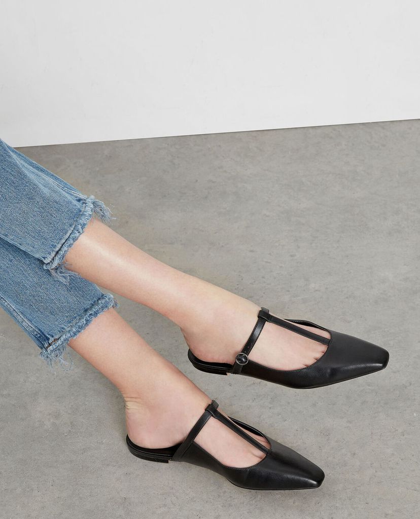 CHARLES & KEITH - Giày đế bệt T Bar Mules