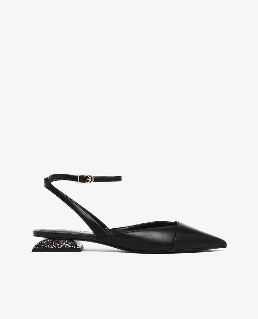 CHARLES & KEITH - Giày đế bệt Terrazzo Print Sculptural