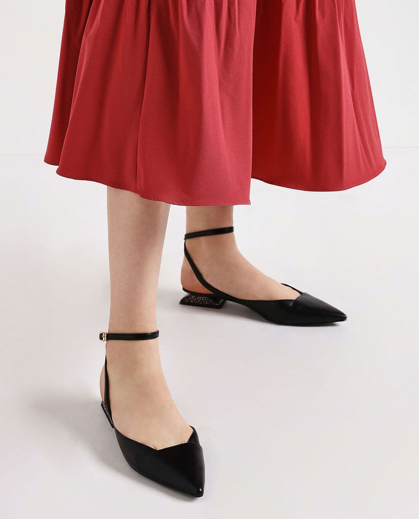 CHARLES & KEITH - Giày đế bệt Terrazzo Print Sculptural