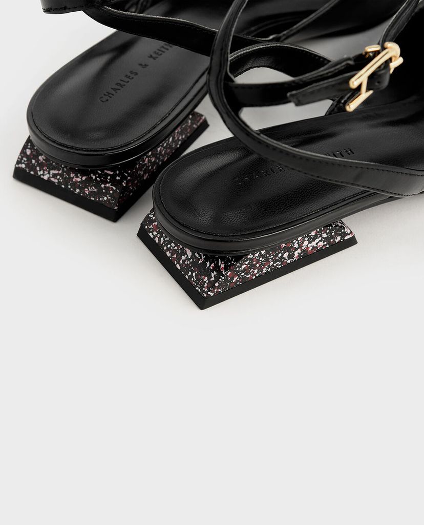 CHARLES & KEITH - Giày đế bệt Terrazzo Print Sculptural