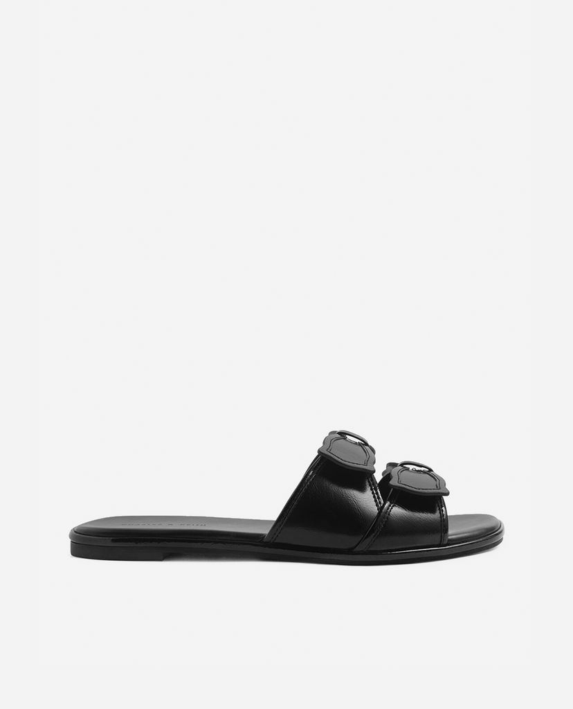 CHARLES & KEITH - Giày sandal Double Bow Slide