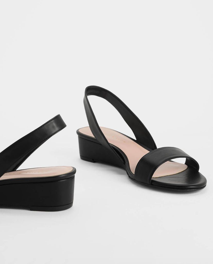 CHARLES & KEITH - Giày đế xuồng Two Tone Low Slingback