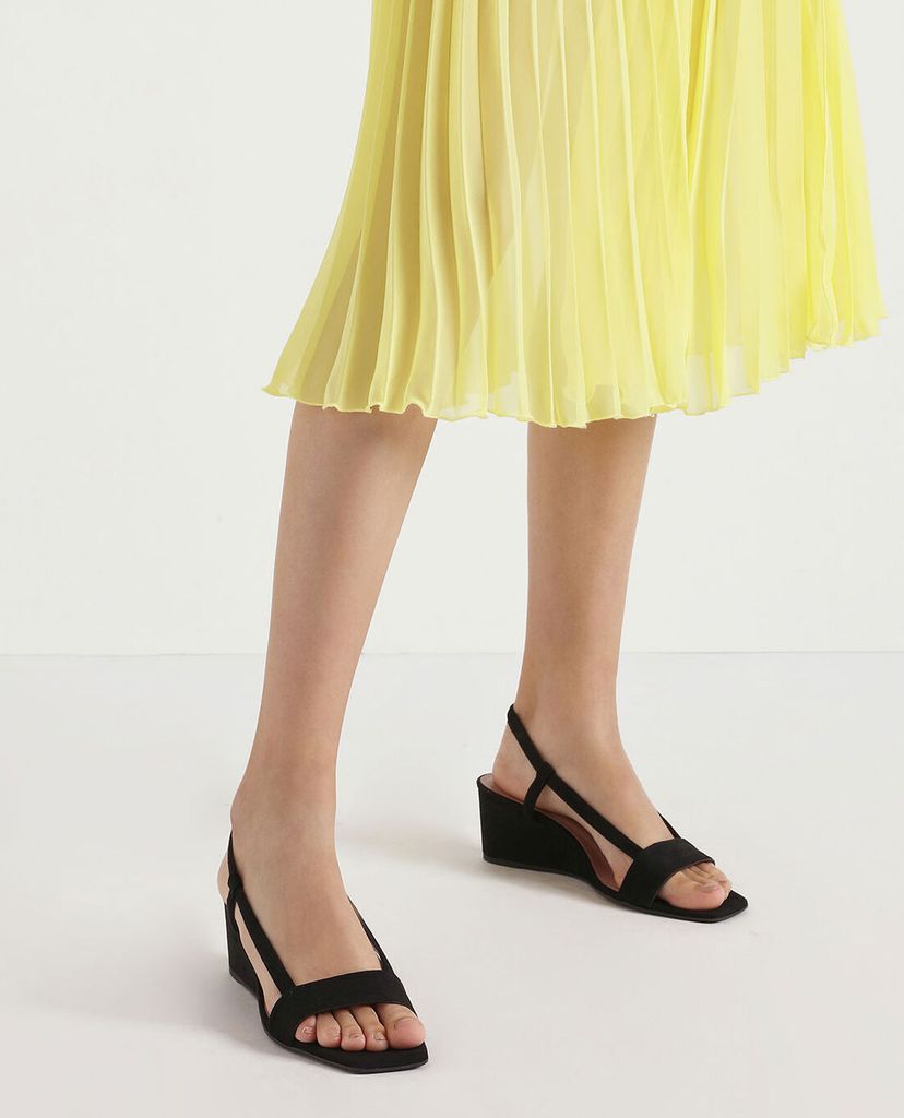 CHARLES & KEITH - Giày đế xuồng Square Toe Slingback