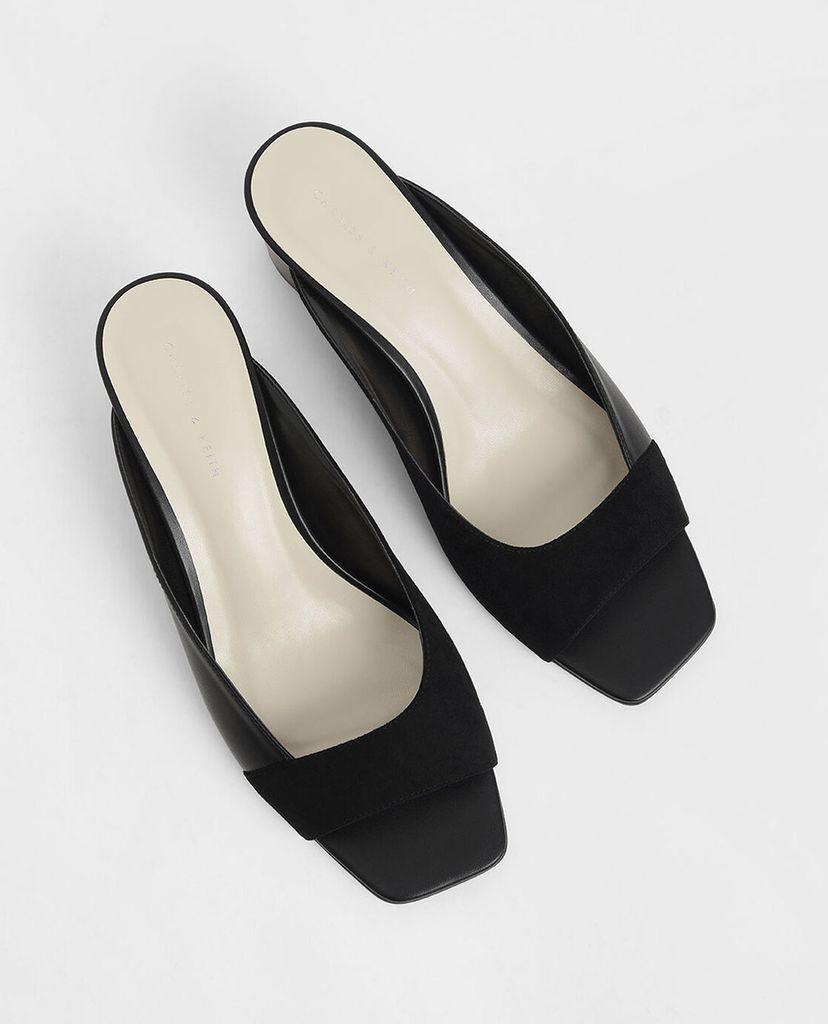 CHARLES & KEITH - Giày đế xuồng Asymmetrical Open Toe Wedges