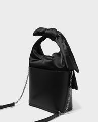 CHARLES & KEITH - Túi xách tay chữ nhật Black Bow Detail Handle