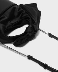 CHARLES & KEITH - Túi xách tay chữ nhật Black Bow Detail Handle