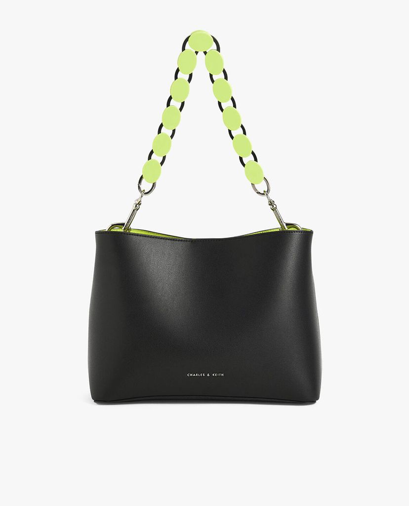 CHARLES & KEITH - Túi rút dây nữ Acrylic Handle Bucket