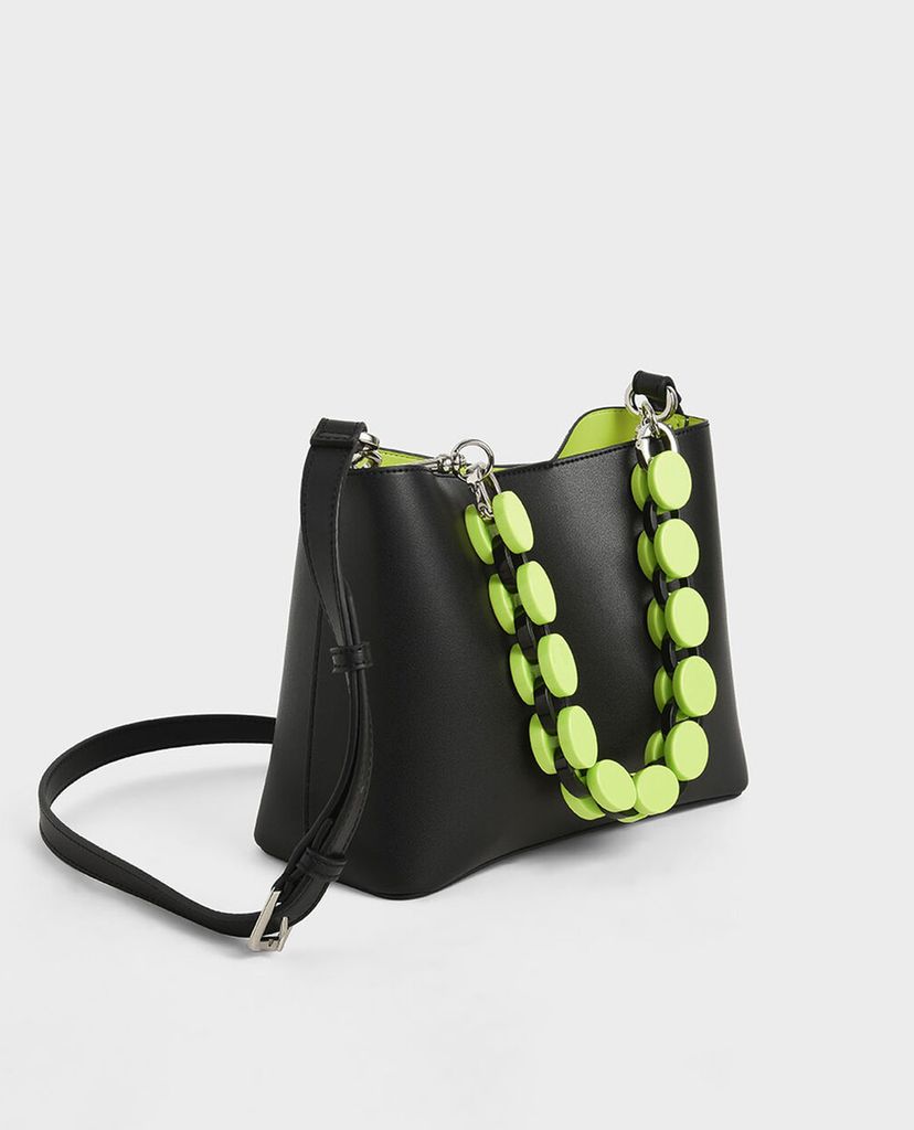 CHARLES & KEITH - Túi rút dây nữ Acrylic Handle Bucket