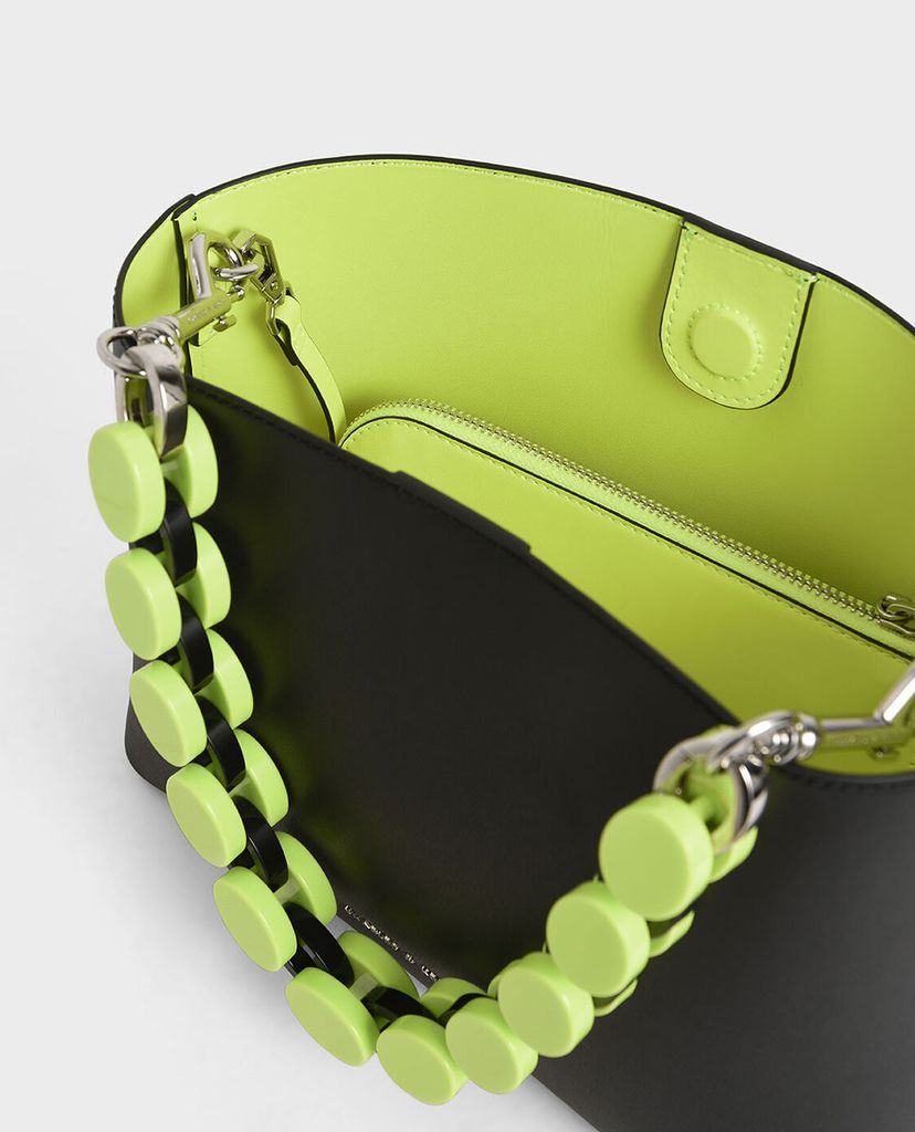 CHARLES & KEITH - Túi rút dây nữ Acrylic Handle Bucket