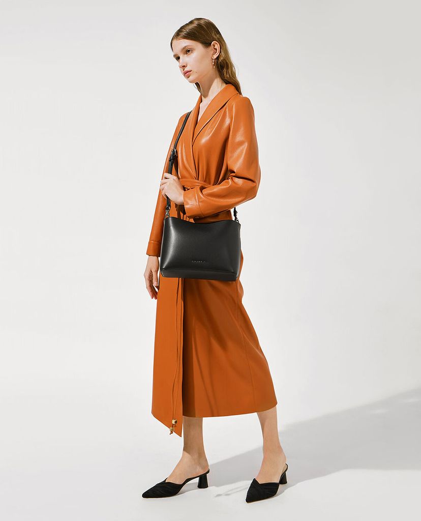 CHARLES & KEITH - Túi rút dây nữ Acrylic Handle Bucket