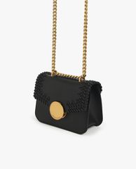 CHARLES & KEITH - Túi đeo vai nữ chữ nhật nắp gập phối chi tiết dệt thời trang