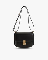 CHARLES & KEITH - Túi đeo vai nữ chữ nhật Metallic Push Lock