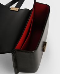 CHARLES & KEITH - Túi đeo vai nữ chữ nhật Metallic Push Lock