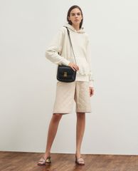 CHARLES & KEITH - Túi đeo vai nữ chữ nhật Metallic Push Lock