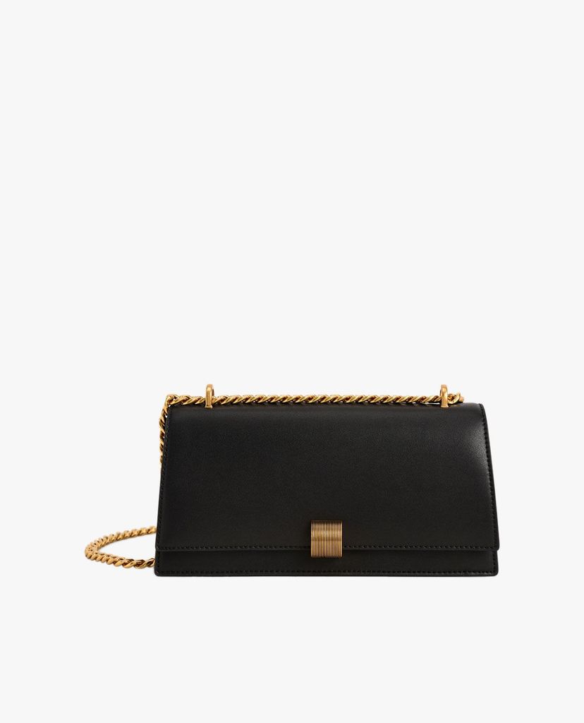 CHARLES & KEITH - Túi đeo vai nữ phom chữ nhật Chain Strap Trapeze