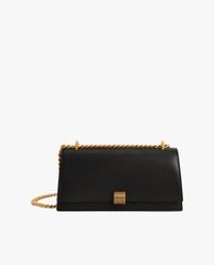 CHARLES & KEITH - Túi đeo vai nữ phom chữ nhật Chain Strap Trapeze