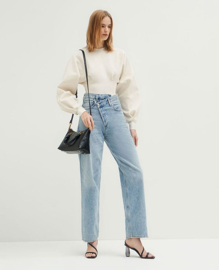 CHARLES & KEITH - Túi đeo vai nữ chữ nhật Double Handle
