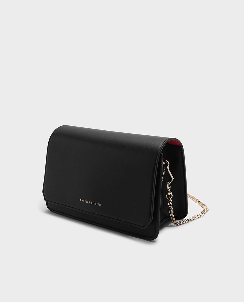 CHARLES & KEITH - Túi xách tay chữ nhật nắp gập
