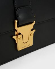 CHARLES & KEITH - Túi đeo vai phom chữ nhật Metallic Push Lock