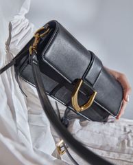 CHARLES & KEITH - Túi đeo vai nữ chữ nhật Metallic Buckle