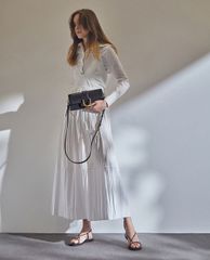 CHARLES & KEITH - Túi đeo vai nữ chữ nhật Metallic Buckle