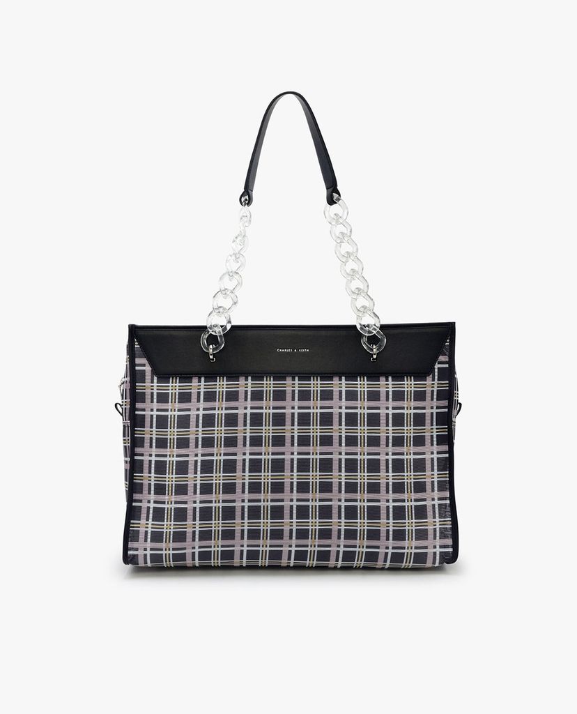 CHARLES & KEITH - Túi đeo vai chữ nhật Mesh Tote