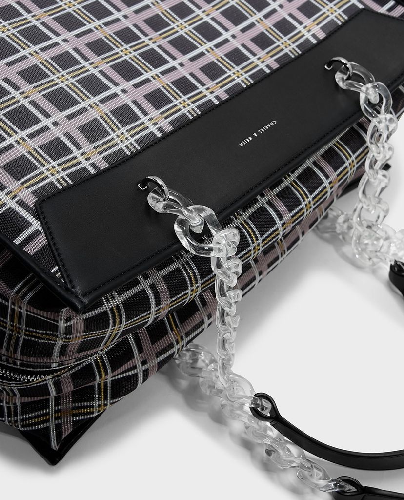 CHARLES & KEITH - Túi đeo vai chữ nhật Mesh Tote