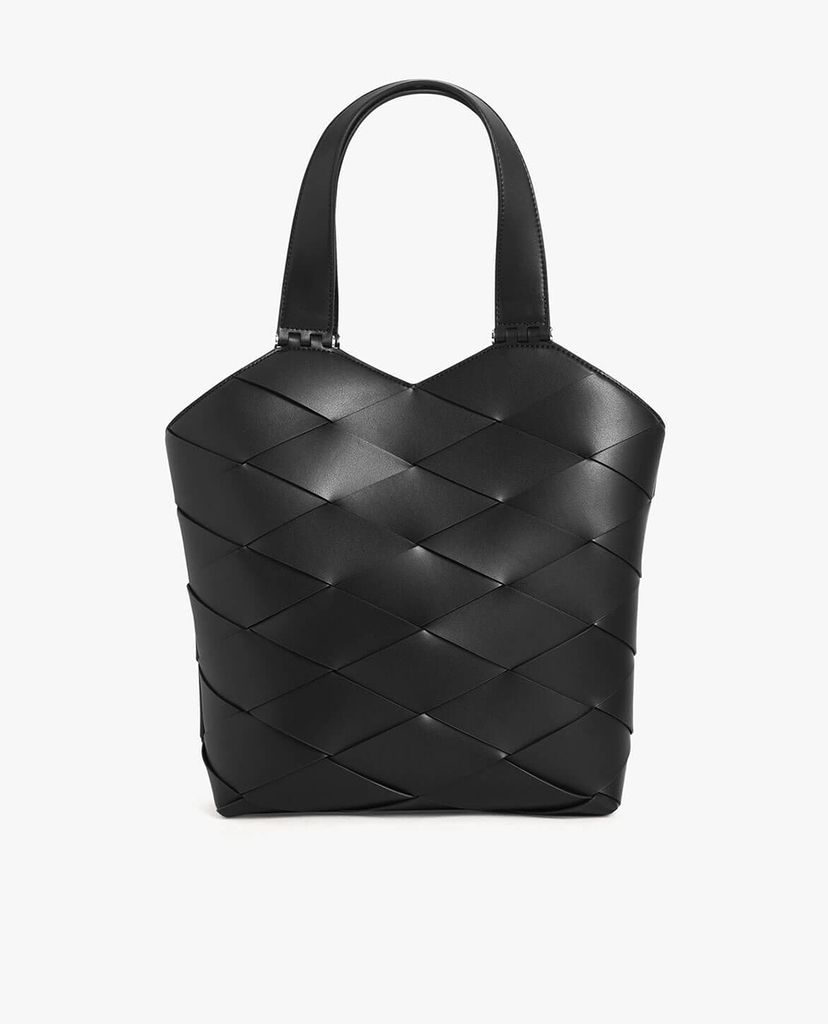 CHARLES & KEITH - Túi đeo vai nữ chữ nhật Woven