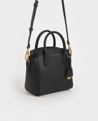 CHARLES & KEITH - Túi xách nữ phom vuông Double Handle Trapeze