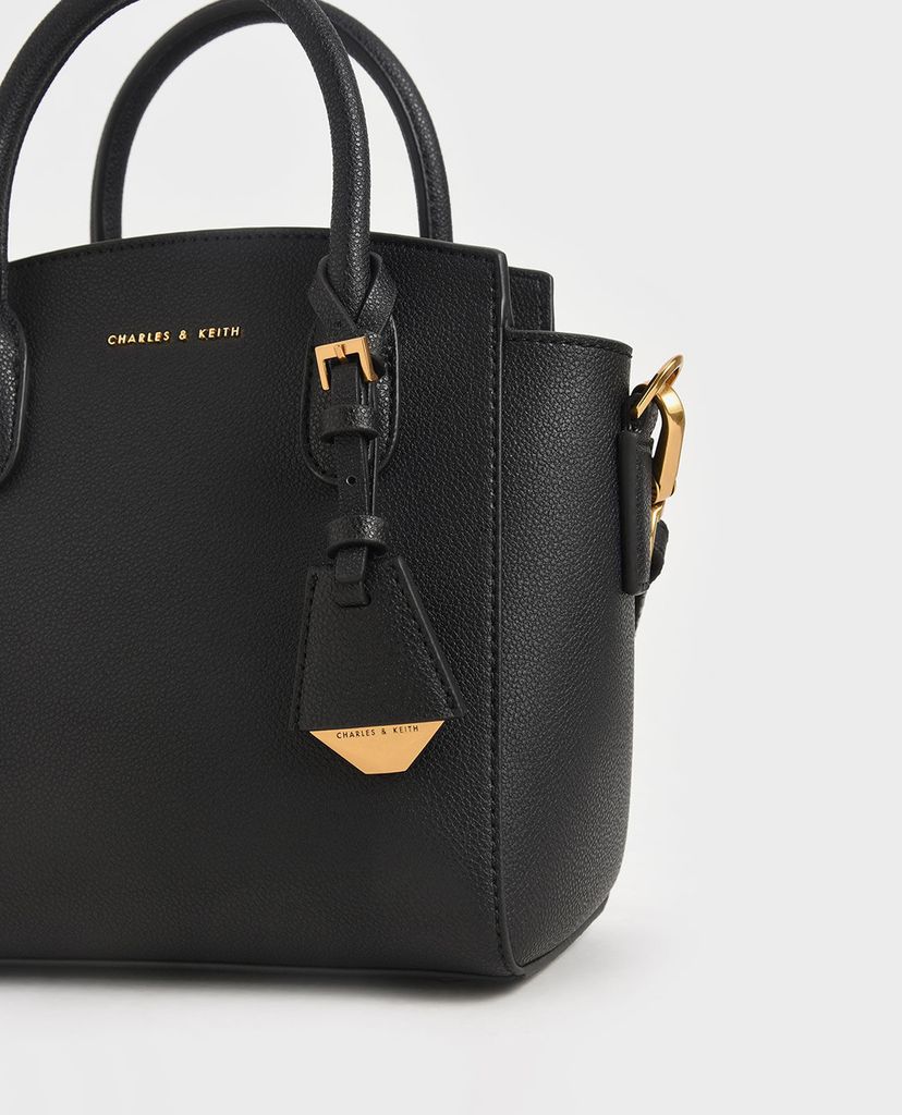 CHARLES & KEITH - Túi xách nữ phom vuông Double Handle Trapeze