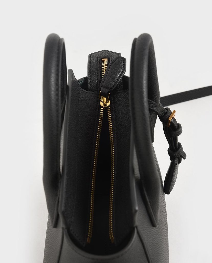 CHARLES & KEITH - Túi xách nữ phom vuông Double Handle Trapeze