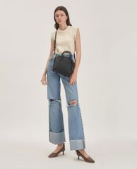 CHARLES & KEITH - Túi xách nữ phom vuông Double Handle Trapeze