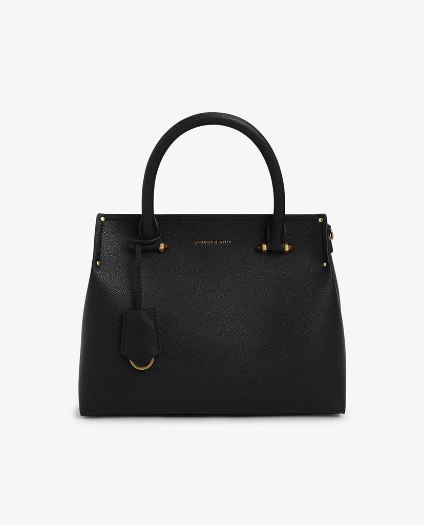 CHARLES & KEITH - Túi xách tay nữ chữ nhật Double Structured