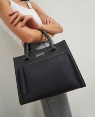 CHARLES & KEITH - Túi xách nữ chữ nhật Double Handle Front Zip Tote