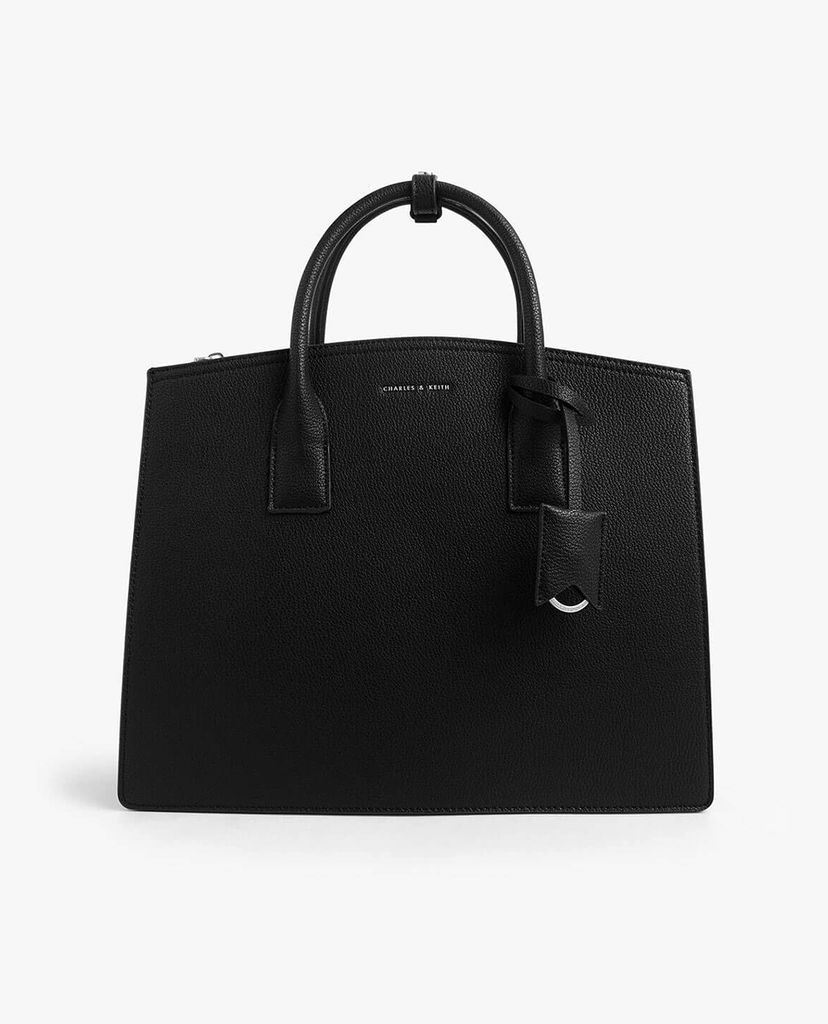 CHARLES & KEITH - Túi đeo vai nữ chữ nhật Large Structured
