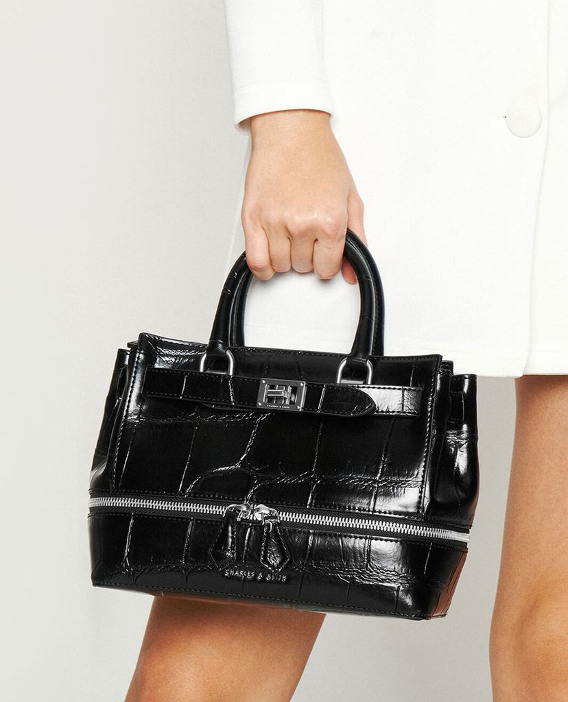 CHARLES & KEITH - Túi đeo vai nữ Two Way Zip