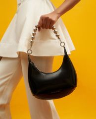 CHARLES & KEITH - Túi đeo vai nữ phối ngọc trai thời trang