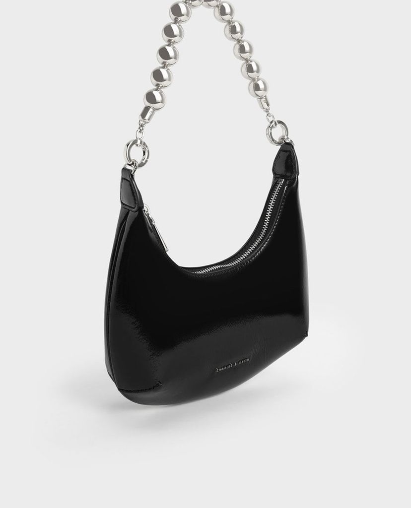 CHARLES & KEITH - Túi đeo vai nữ phối ngọc trai thời trang