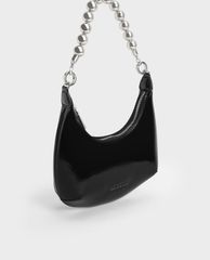 CHARLES & KEITH - Túi đeo vai nữ phối ngọc trai thời trang